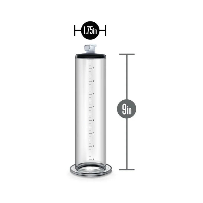 Performance Penis Pump 9 in. x 1.75 in. Cylinder Clear