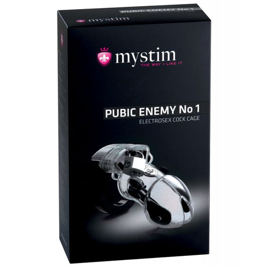 Mystim Pubic Enemy #1 Cock Cage - Clear